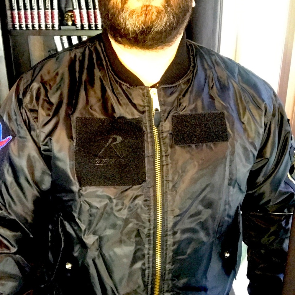 Dope! easy used-Reversible Flight Jacket! Size: Large.